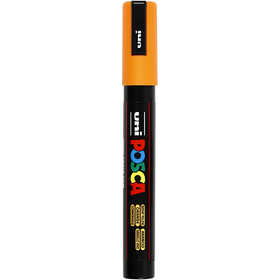 Posca Marker , Nr. PC-5M, Strichstärke 2,5 mm, Medium, Orange, 1 Stk [HOB-276054]
