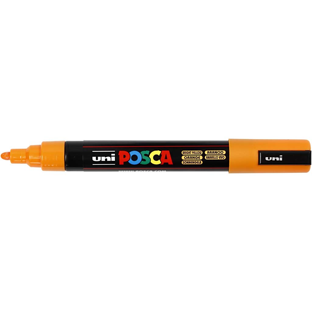 Posca Marker , Nr. PC-5M, Strichstärke 2,5 mm, Medium, Orange, 1 Stk [HOB-276054]