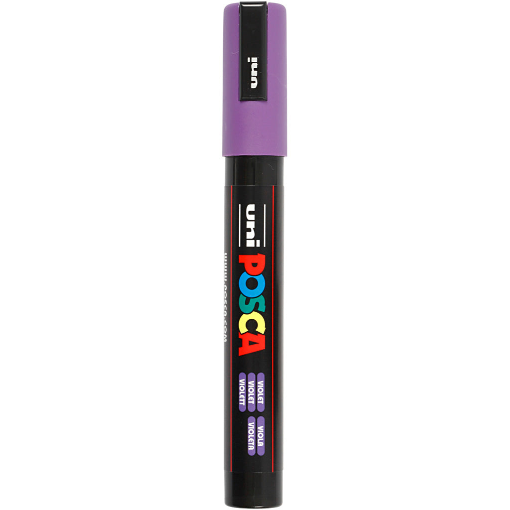 Posca Marker, no. PC-5M, line 2,5 mm, medium, violet