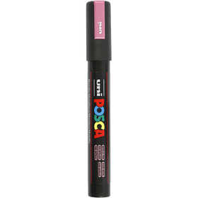 Posca Marker , Nr. PC-5M, Strichstärke 2,5 mm, Medium, Rosa metallic, 1 Stk [HOB-276850]