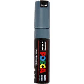 Posca Marker , Nr. PC-8K, Strichstärke 8 mm, breit, Schiefergrau, 1 Stk [HOB-278096]