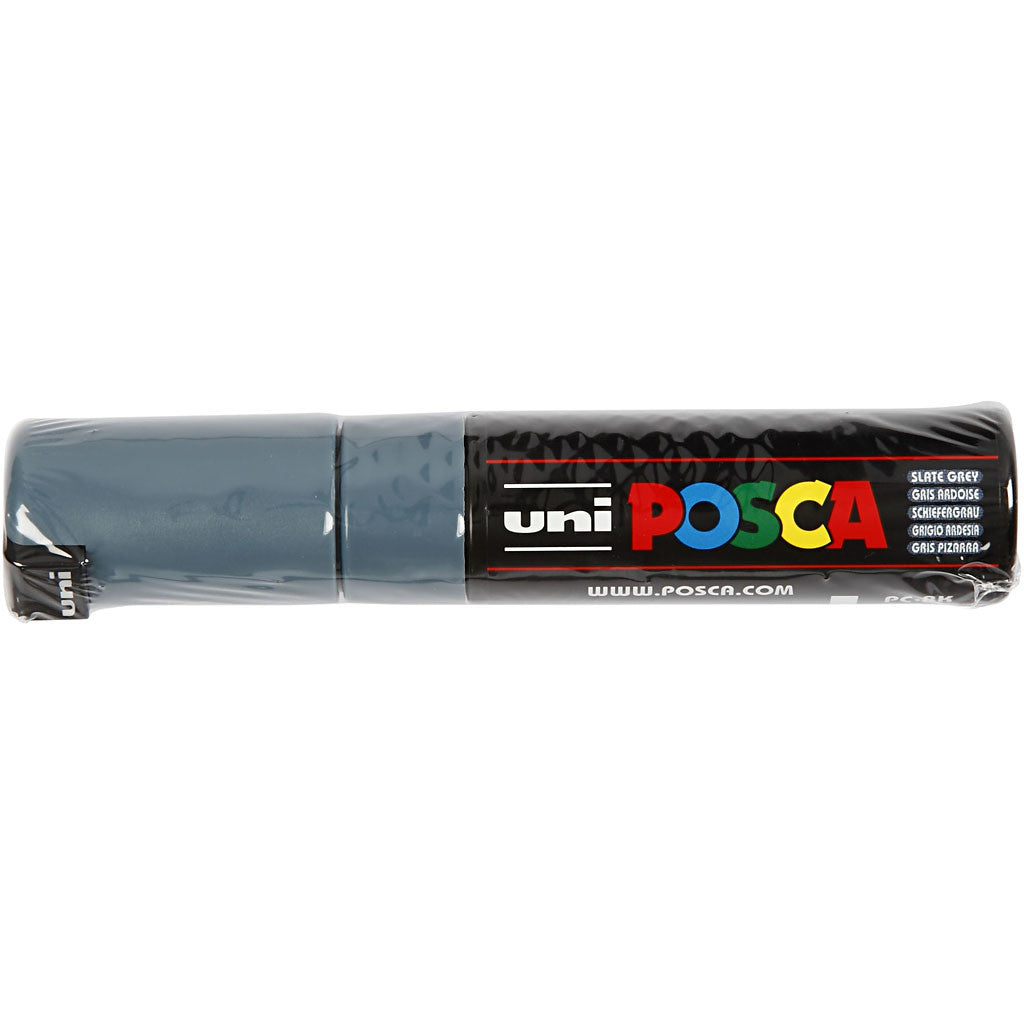 Posca Marker , Nr. PC-8K, Strichstärke 8 mm, breit, Schiefergrau, 1 Stk [HOB-278096]