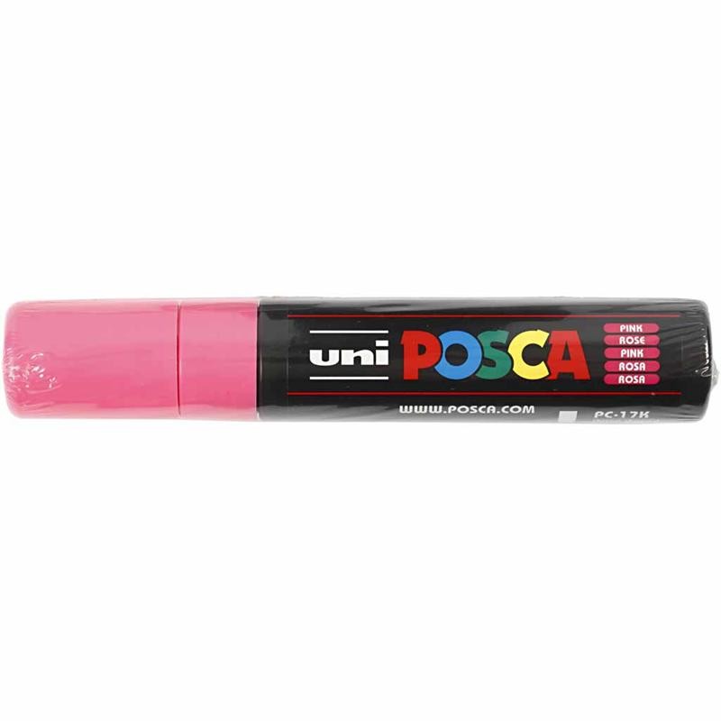 Posca Marker , Nr. PC-17K, Strichstärke 15 mm, extrabreit, Pink, 1 Stk [HOB-279056]