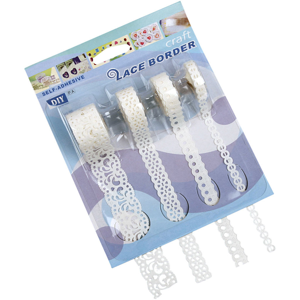 Papierborte, B 8-23 mm, Weiß, 4x2 m/ 1 Pck [HOB-28024]