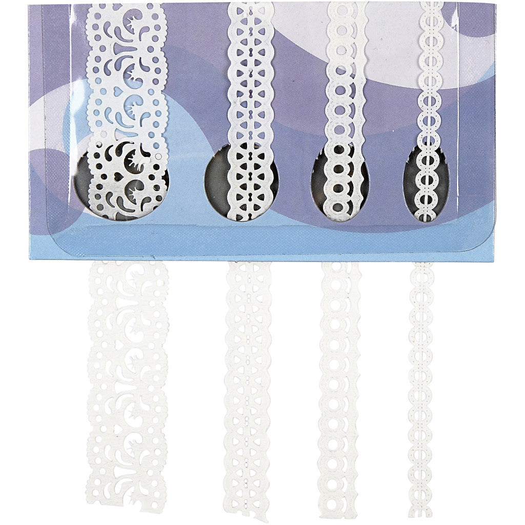 Papierborte, B 8-23 mm, Weiß, 4x2 m/ 1 Pck [HOB-28024]