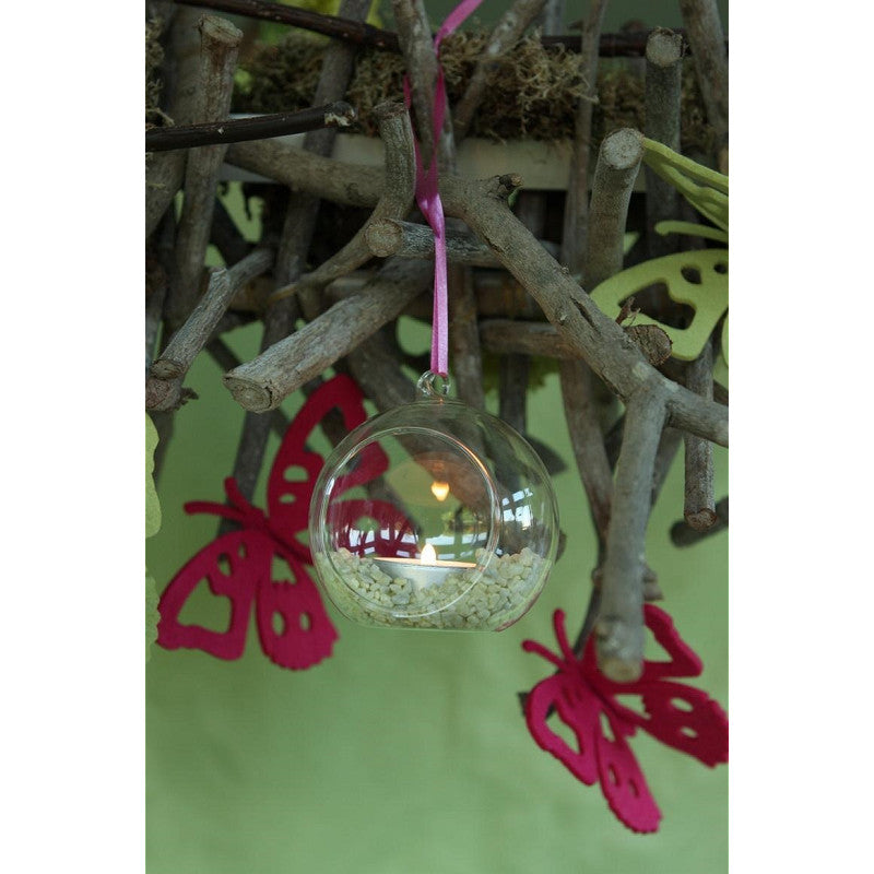 Glaskugel für Teelicht Ø 10 cm x 11,8 cm (6 Stück) [IFS-28051]