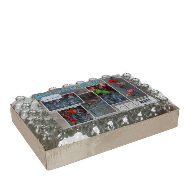 Glasflasche Mini 20ml 6x3cm (50 Stück) [IFS-28062]