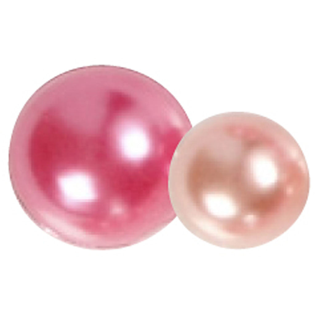 Halbperlen, Größe 2-8 mm, Pink, 140 Stk/ 1 Pck [HOB-28320]