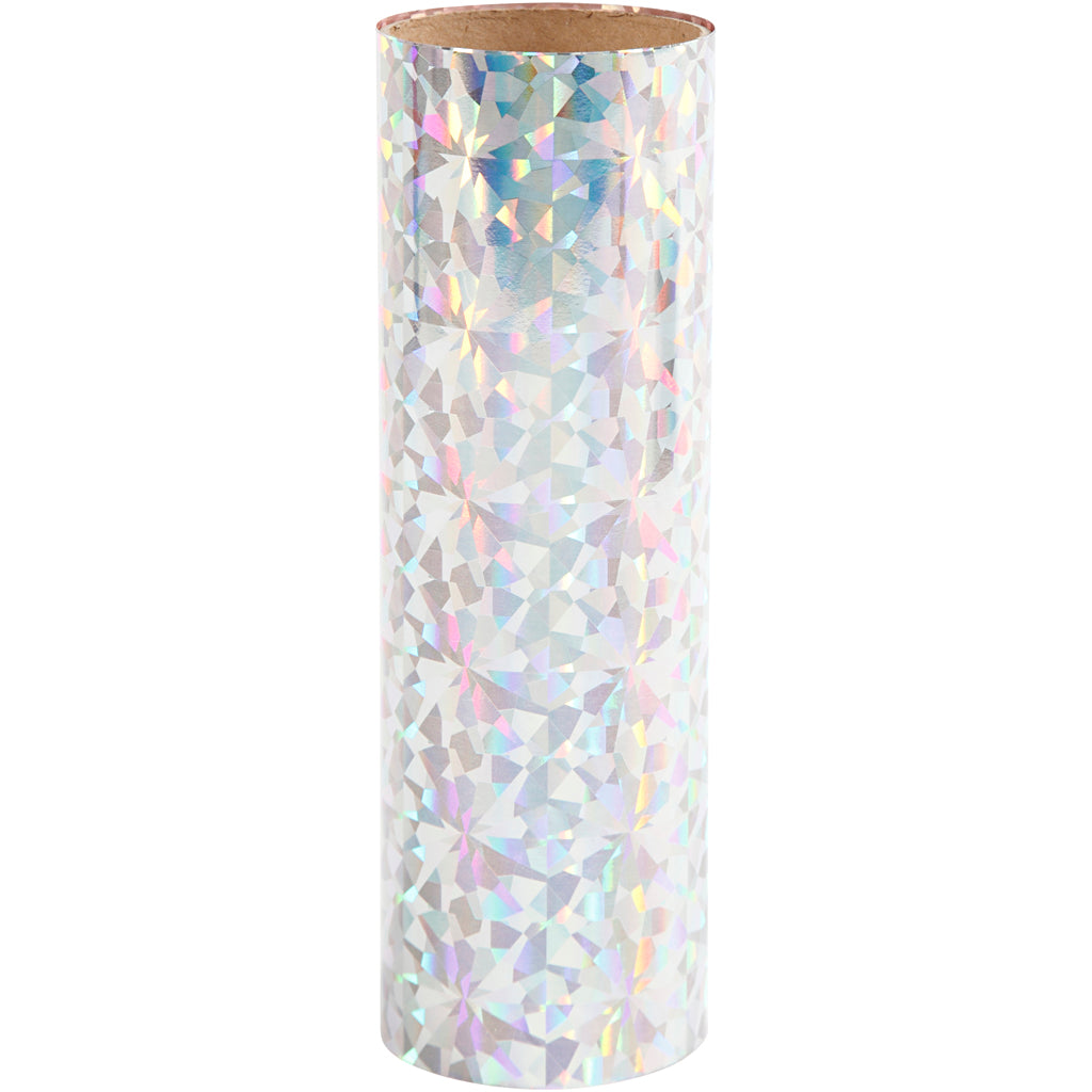 Deco Foil, W: 15,5 cm, thickness 0,02 mm, silver, 50 cm/ 1 roll