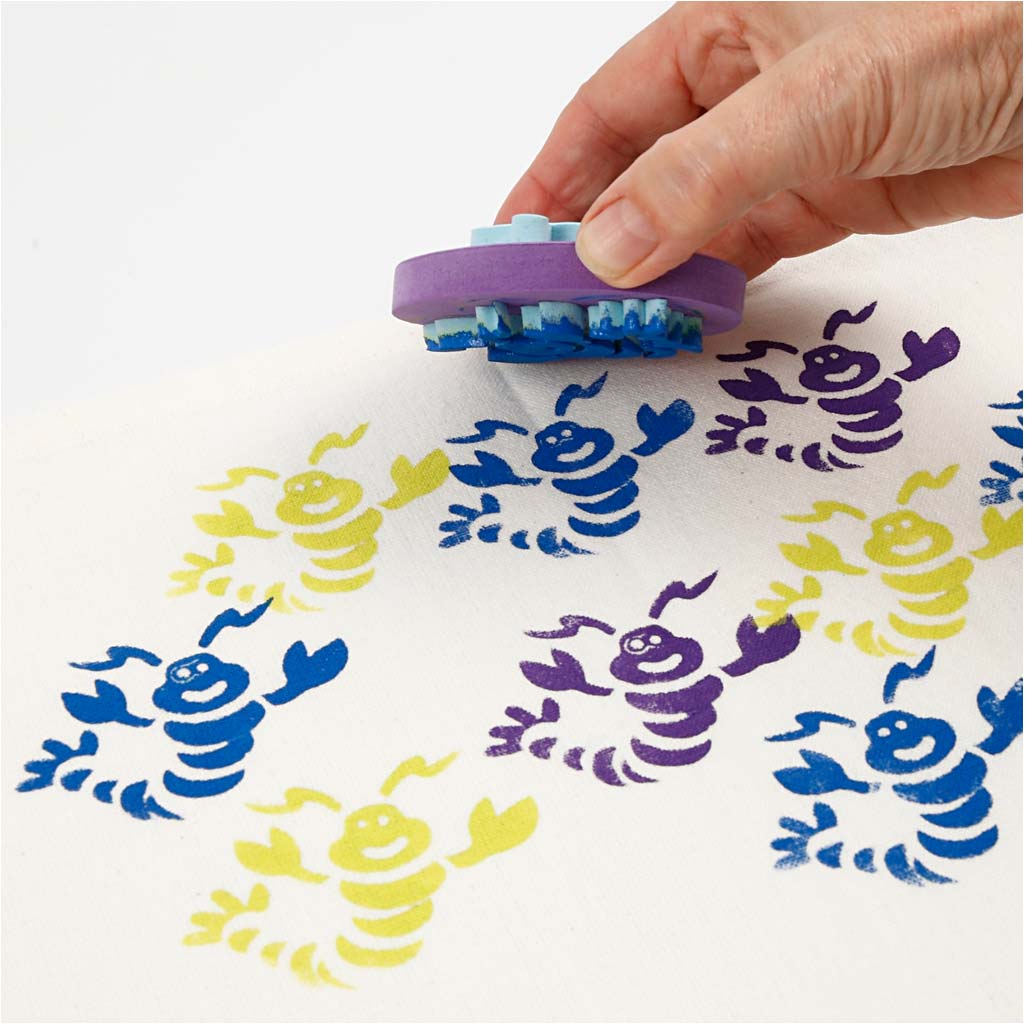 Moosgummi-Stempel, Zoo, D 7,5 cm, Dicke 2,5 cm, 6 Stk/ 1 Pck [HOB-28557]