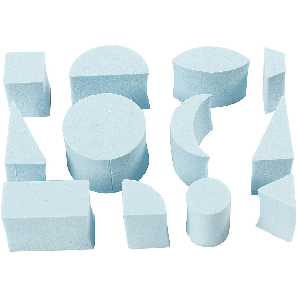 Moosgummi-Stempel, H 25 mm, Größe 15-30 mm, 12 Stk/ 1 Pck [HOB-28579]