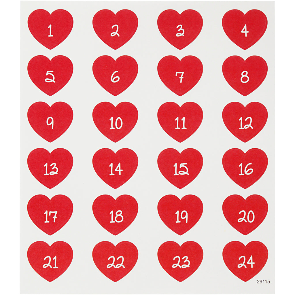 Stickers, sheet 15x16,5 cm, 1 sheet