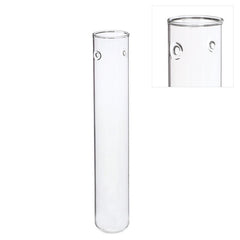 Glas-Reagenzgläser Ø 3 cm, H. 20 cm, mit 2 Löchern (6 Stück) [IFS-29120]