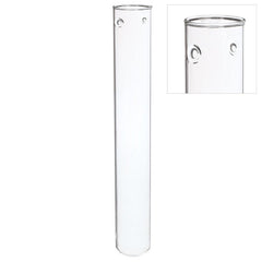 Glas-Reagenzgläser Ø 3 cm, H. 28 cm, mit 2 Löchern (6 Stück) [IFS-29121]