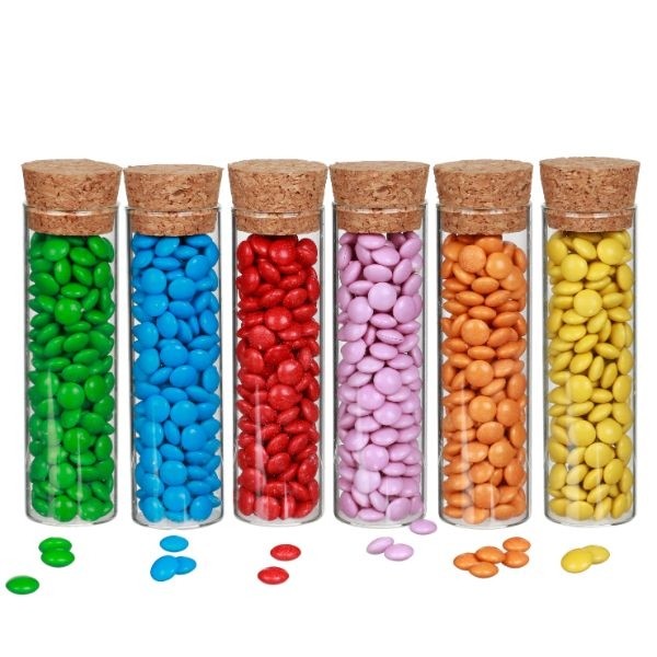 Reagenzgläser mit Korken Ø3cm (12 Stück) [IFS-29142]