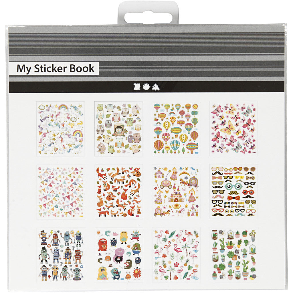 Stickerbuch, Das ganze Jahr hindurch, Blatt 15x16,5 cm, 12 Bl./ 1 Stk [HOB-29163]