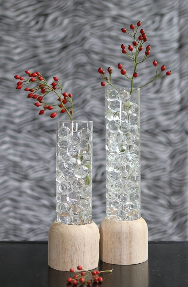 Testrohr mit Holzbasis 5x28cm (1 Stück) [IFS-29219]