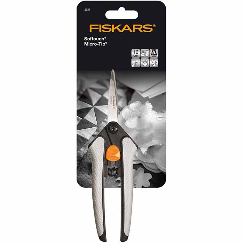 Fiskars Easy Action Softgrip Micro Tip, L 15 cm, micro spids, 1 Stk [HOB-2921]
