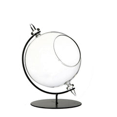 Glaskugel für Teelicht mit Ständer Ø 15 cm, H. 21 cm (1 Stück) [IFS-29292]