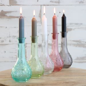 Blumenvasen Paris Ø7.5cm | H: 16cm Grün (12 Stück) [IFS-29725]