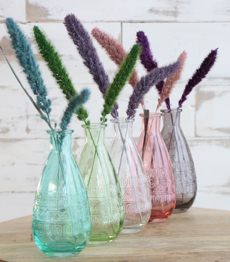 Blumenvasen Rom Ø7.5cm | H: 16cm Rosa (12 Stück) [IFS-29731]