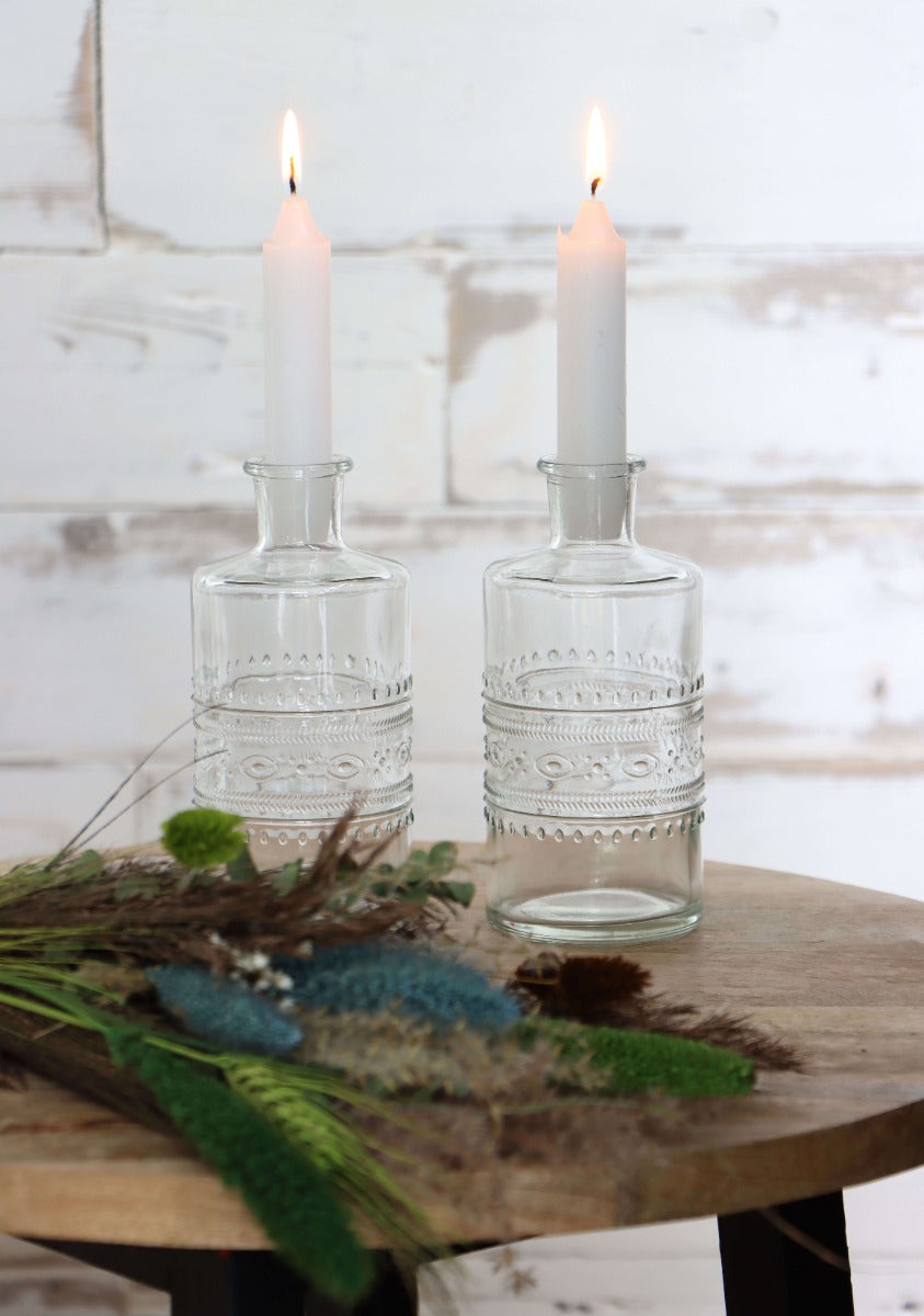 Blumenvasen Porto Ø7.5cm | H: 14.5cm Transparent (12 Stück) [IFS-29740]