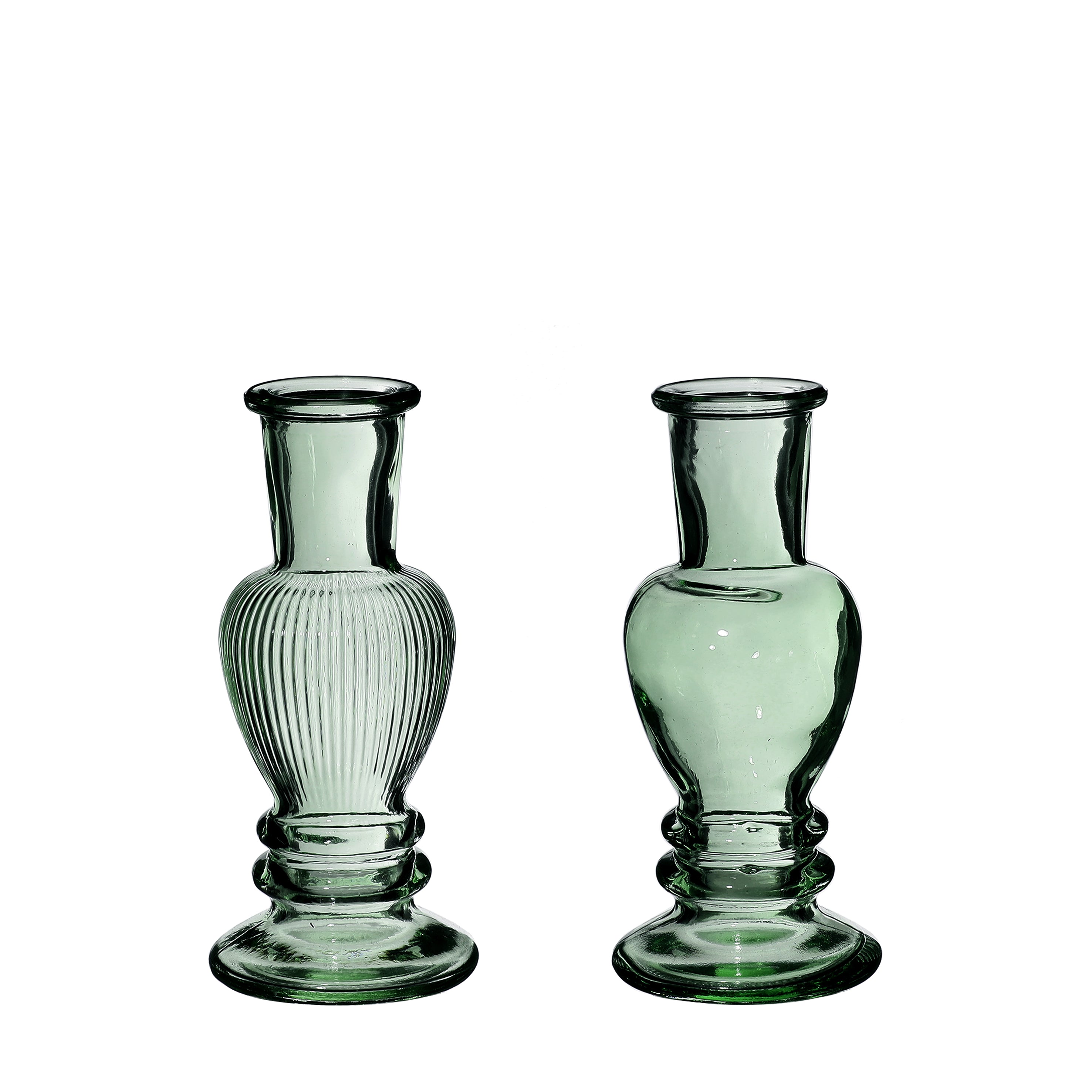 Vase Venice Dark Green H: 11,3 x Ø5 cm (12 Pcs)