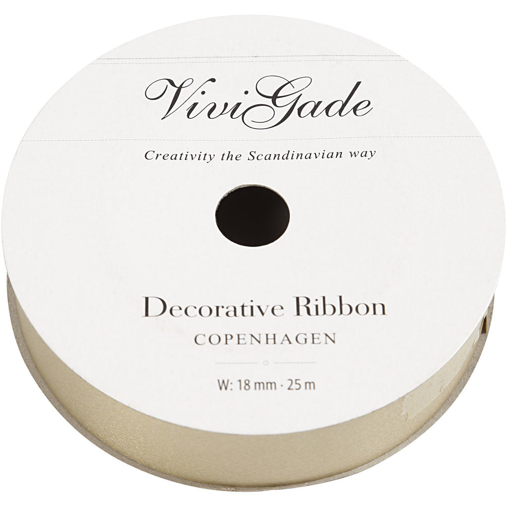 Kräuselband, B 18 mm, Matt, Gold, 25 m/ 1 Rolle [HOB-20019]