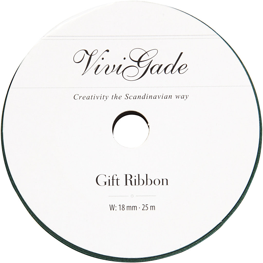 Kräuselband, B 18 mm, Matt, Grün, 25 m/ 1 Rolle [HOB-20048]