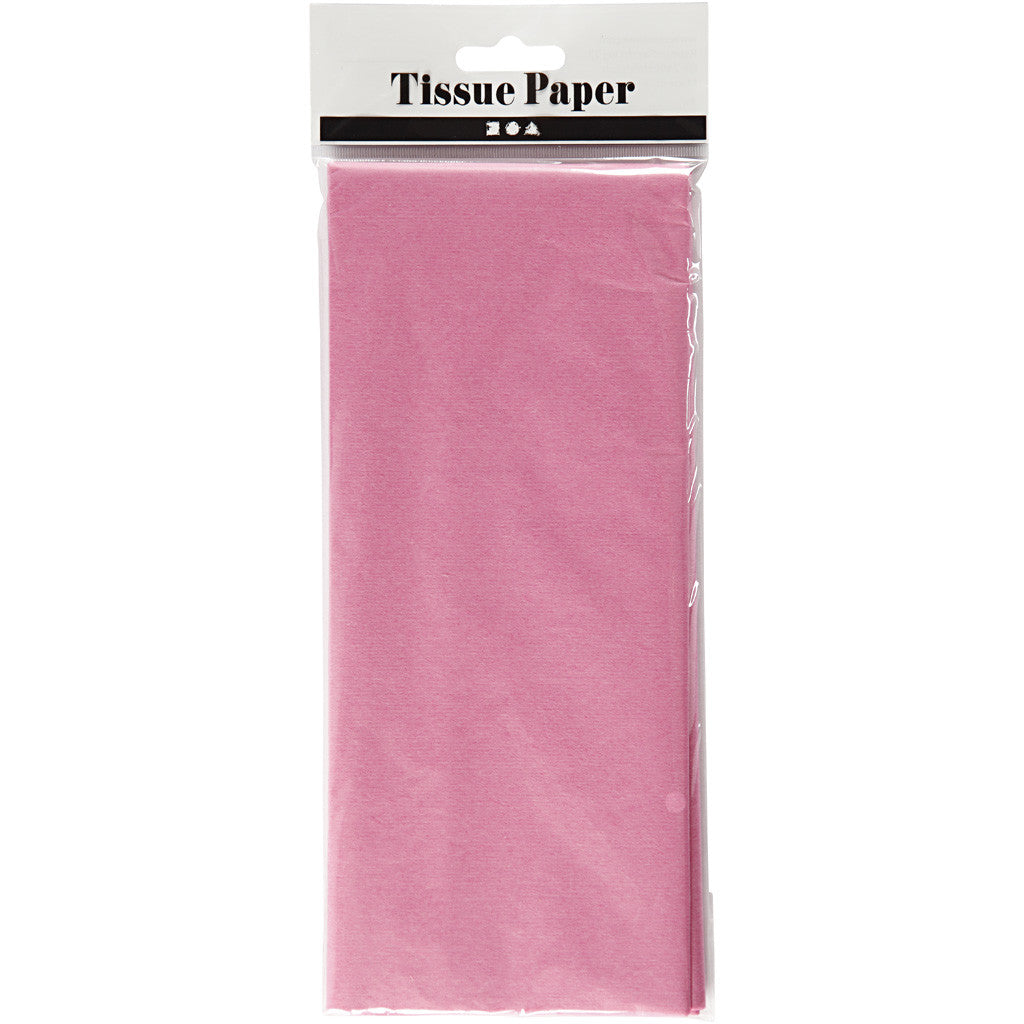 Seidenpapier, Blatt 50x70 cm, 17 g, Pink, 10 Bl./ 1 Pck [HOB-200882]