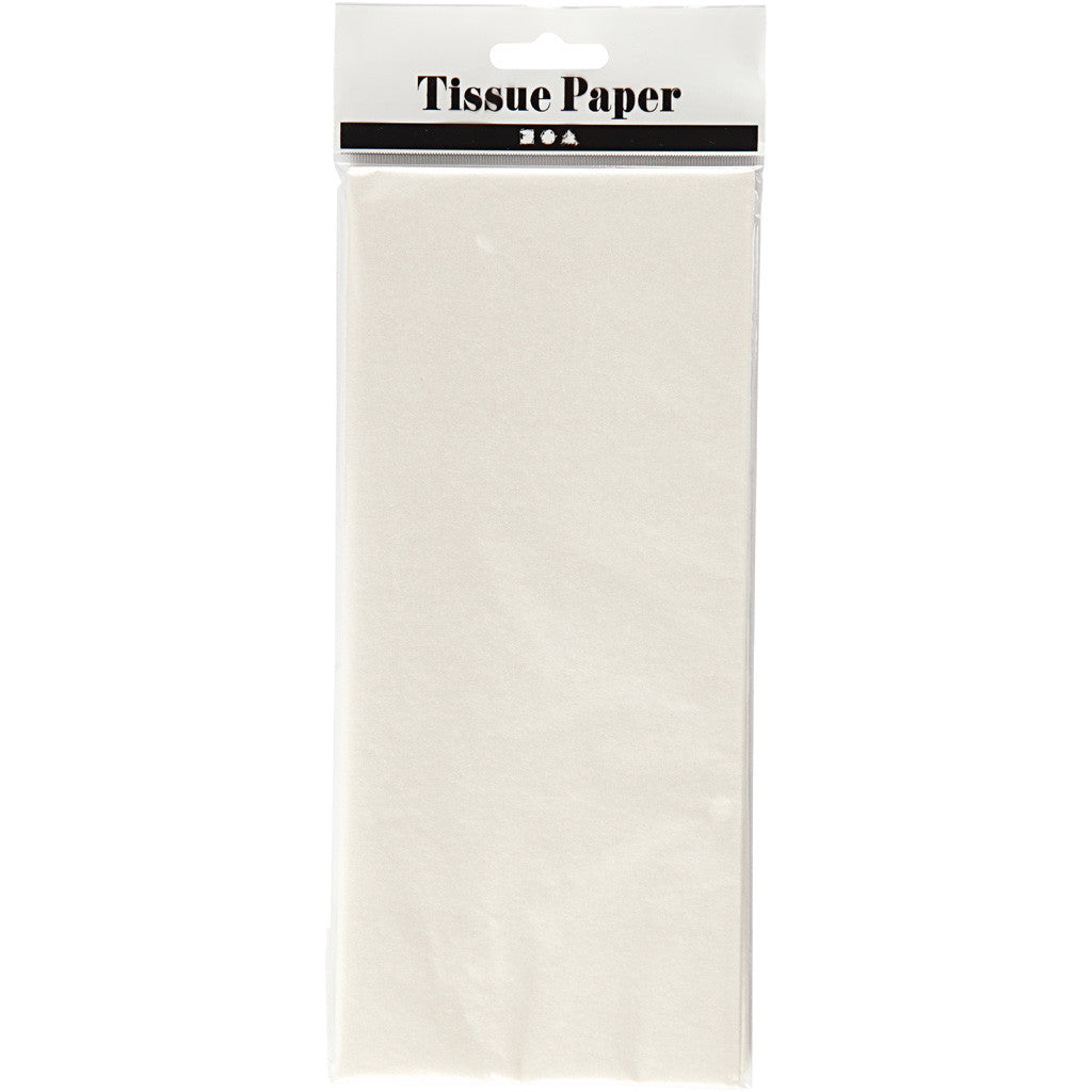 Seidenpapier, Blatt 50x70 cm, 17 g, Perlmutt, 6 Bl./ 1 Pck [HOB-200910]