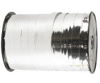 Kräuselband, B 10 mm, Glänzend, Metallic-Silber, 250 m/ 1 Rolle [HOB-20222]