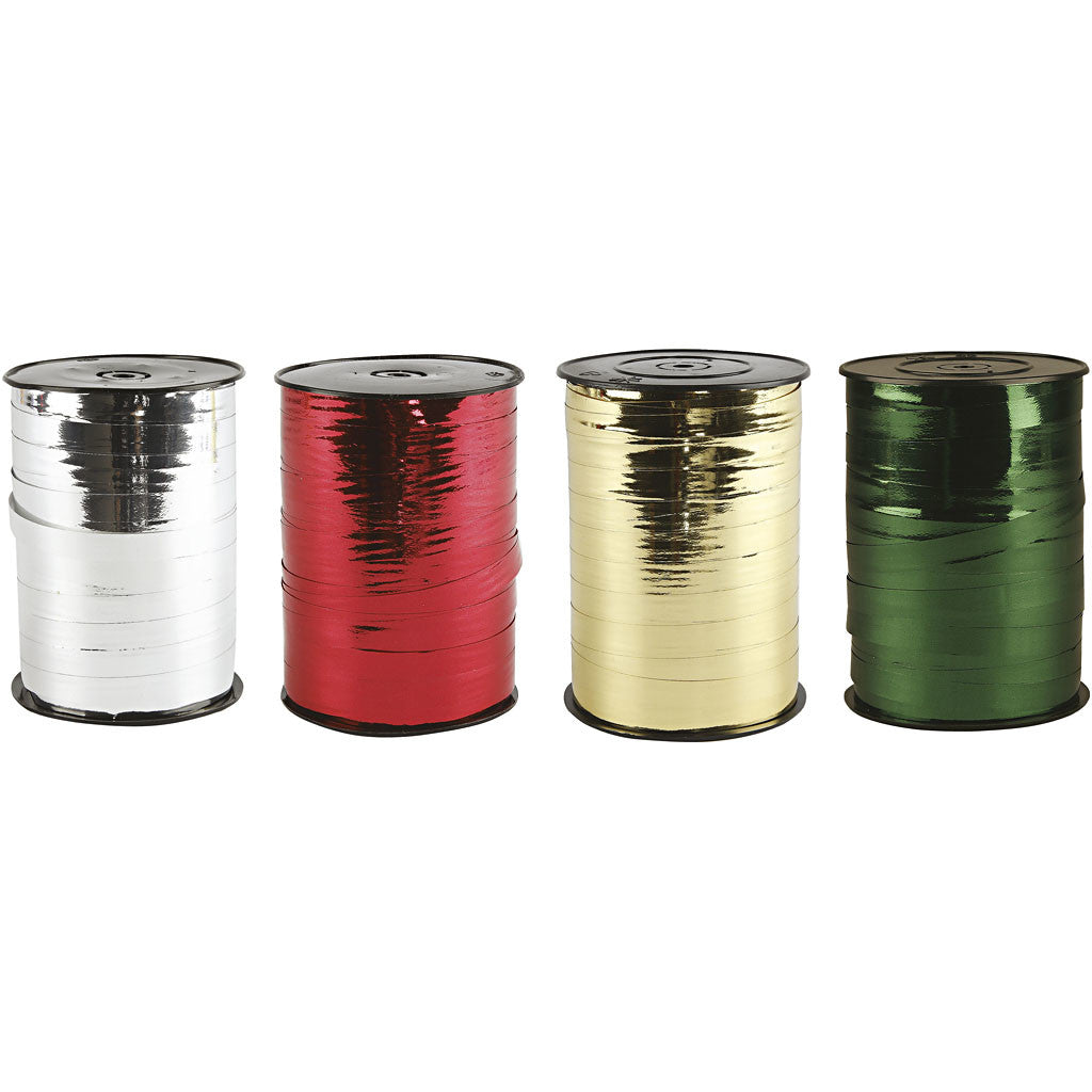 Kräuselband, B 10 mm, Glänzend, 4x250 m/ 1 Pck [HOB-20225]