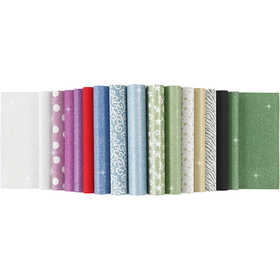 Papierblätter mit Glitter, A4, Blatt 210x297 mm, 150 g, 30 Bl./ 1 Stk [HOB-21062]