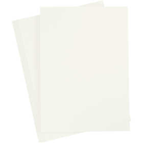 Karton, farbig, A4, Blatt 210x297 mm, 180 g, Naturweiß, 20 Bl./ 1 Pck [HOB-211036]