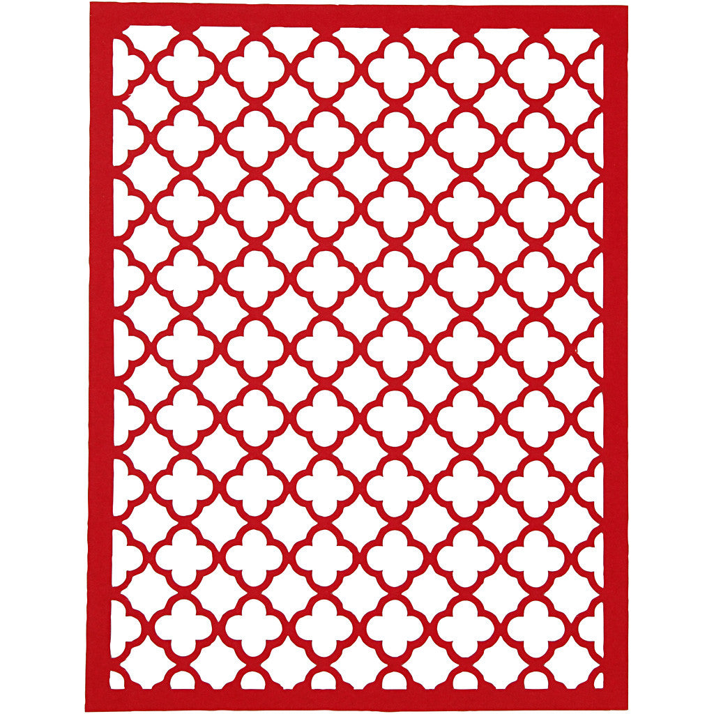 Block aus Karton mit Spitzen-Muster, A6, Blatt 104x146 mm, 200 g, Orange, Pink, Rot, Rosa, 24 Stk/ 1 Pck [HOB-21608]