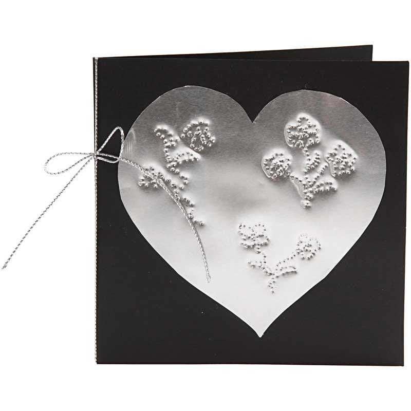 Prägefolie, A5, Blatt 148x210 mm, Dicke 0,9 mm, Silber, 10 Stk/ 1 Pck [HOB-22091]