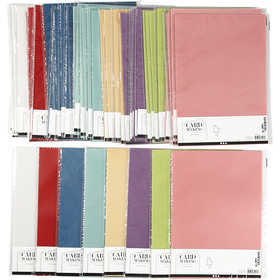 Pergamentpapier, A4, Blatt 210x297 mm, 100 g, Sortierte Farben, 8x10 Pck/ 1 Pck [HOB-224823]