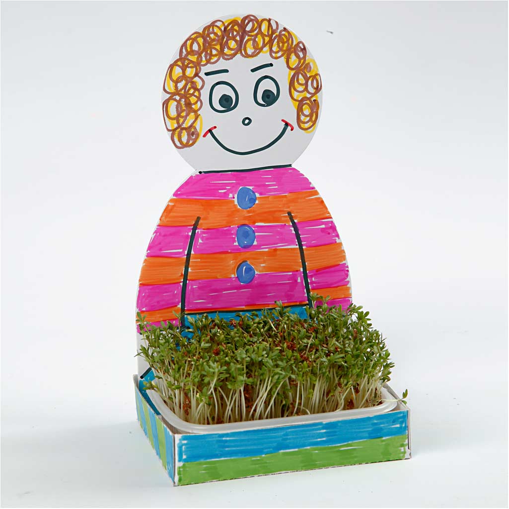 Kressehaus - Set, Körper, H 20 cm, Weiß, 6 Set/ 1 Pck [HOB-233441]