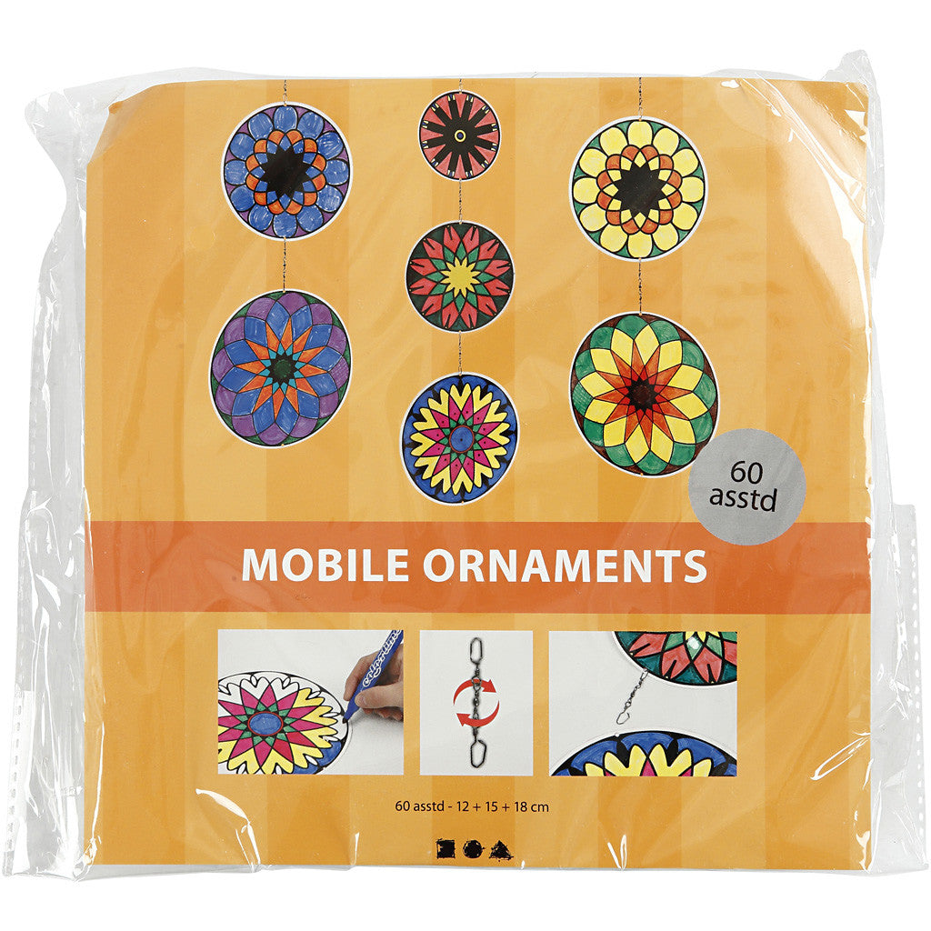 Mobile mit Motiv-Anhängern, D 12+15+18 cm, 300 g, 20 Set/ 1 Pck [HOB-23581]