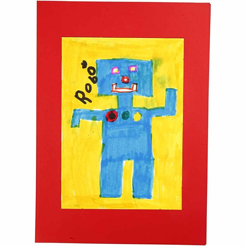 Passepartout-Rahmen, Größe A4+A6, 230 g, Weiß, 2x60 Stk/ 1 Pck [HOB-23630]