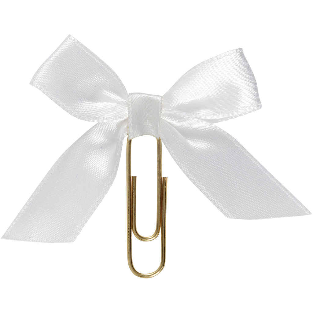 Metallklammern, Größe 40x70 mm, Weiß, 5 Stk/ 1 Pck [HOB-247101]