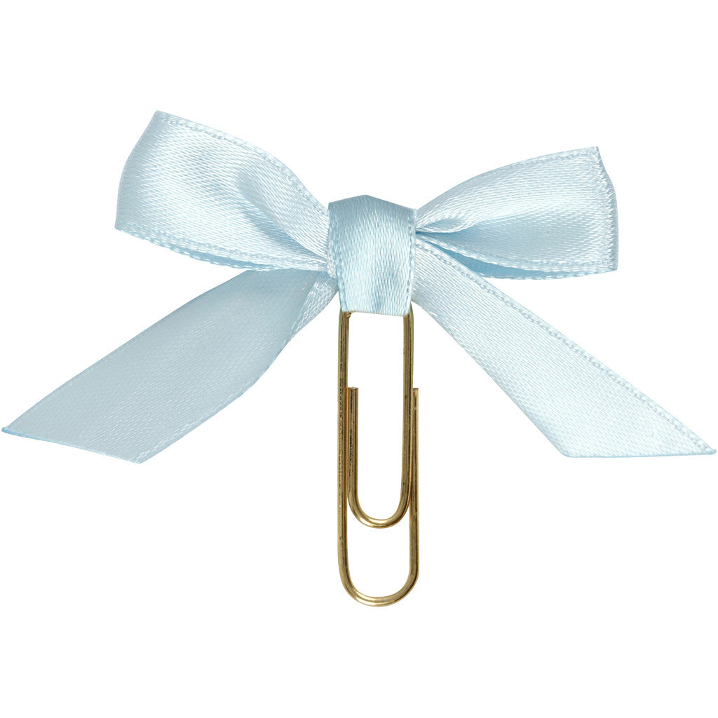 Metallklammern, Größe 40x70 mm, Hellblau, 5 Stk/ 1 Pck [HOB-247108]