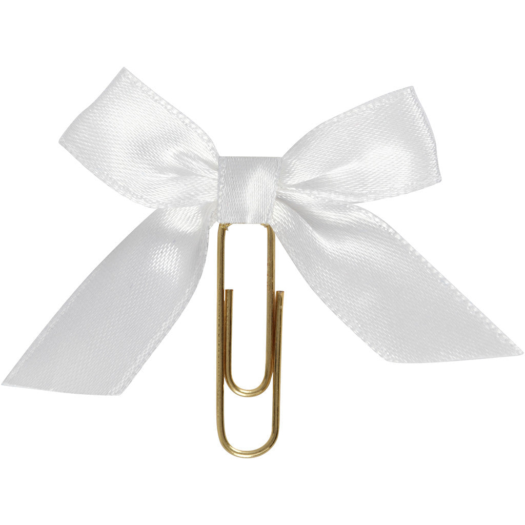 Metallklammern, Größe 40x70 mm, Weiß, 5 Stk/ 1 Pck [HOB-247111]