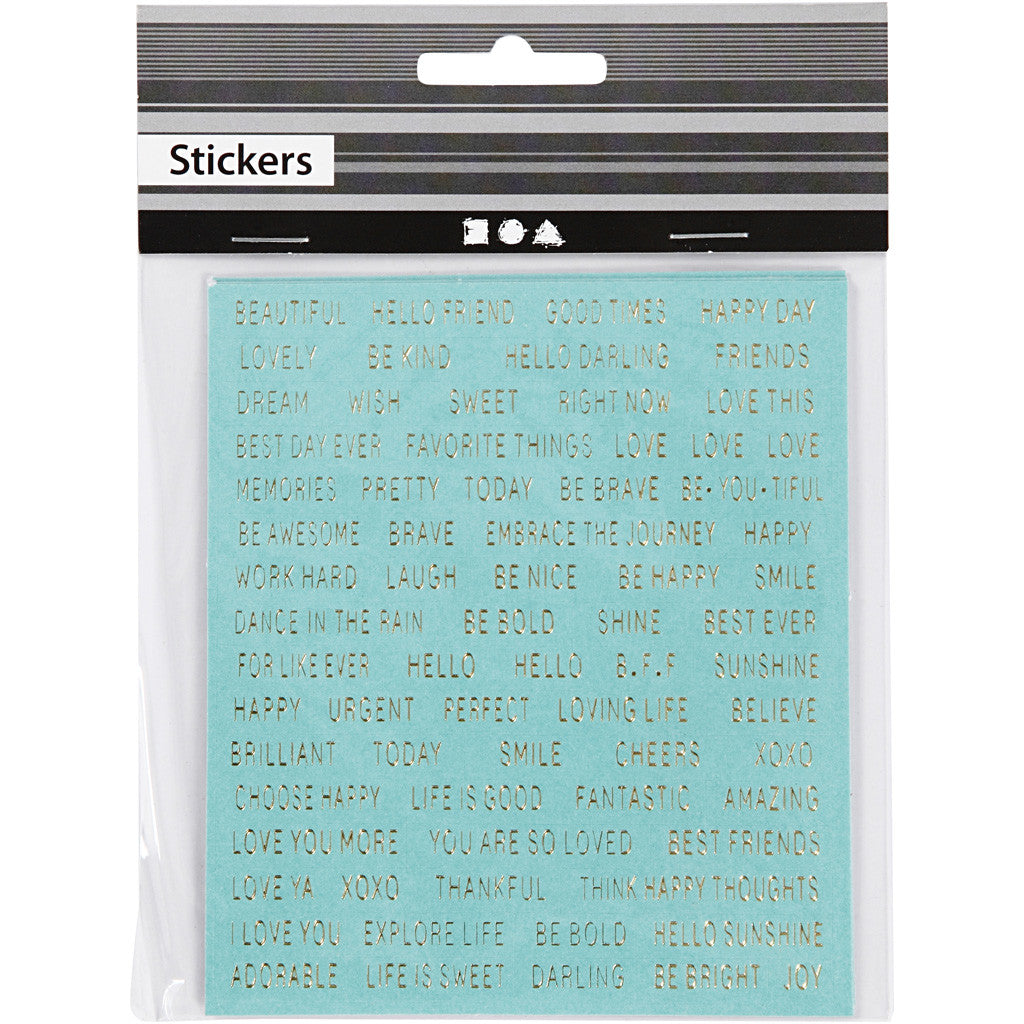 Sticker, Blatt 10x11,5 cm, Türkis, 4 Stk/ 1 Pck [HOB-24792]