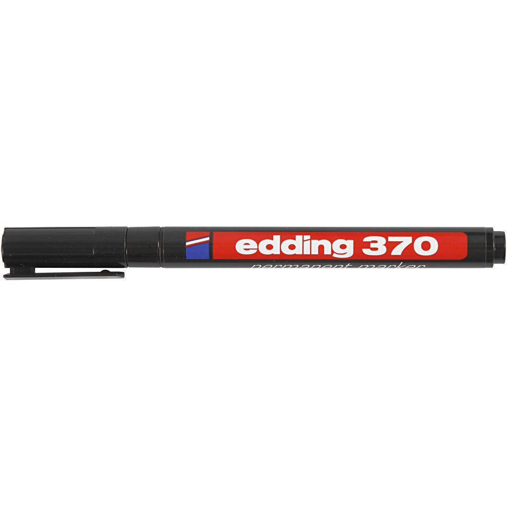 Edding 370 Marker, Strichstärke 1 mm, Schwarz, 1 Stk [HOB-25005]