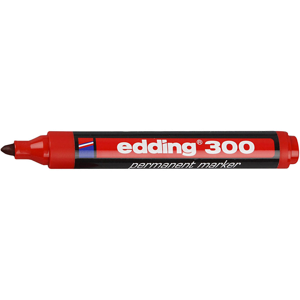 Edding 300 Marker, Strichstärke 1,5-3 mm, Rot, 1 Stk [HOB-25021]