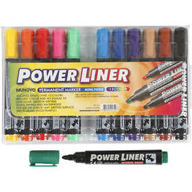 Power Liner, Strichstärke 1,5-3 mm, Sortierte Farben, 12 Stk/ 1 Pck [HOB-25042]