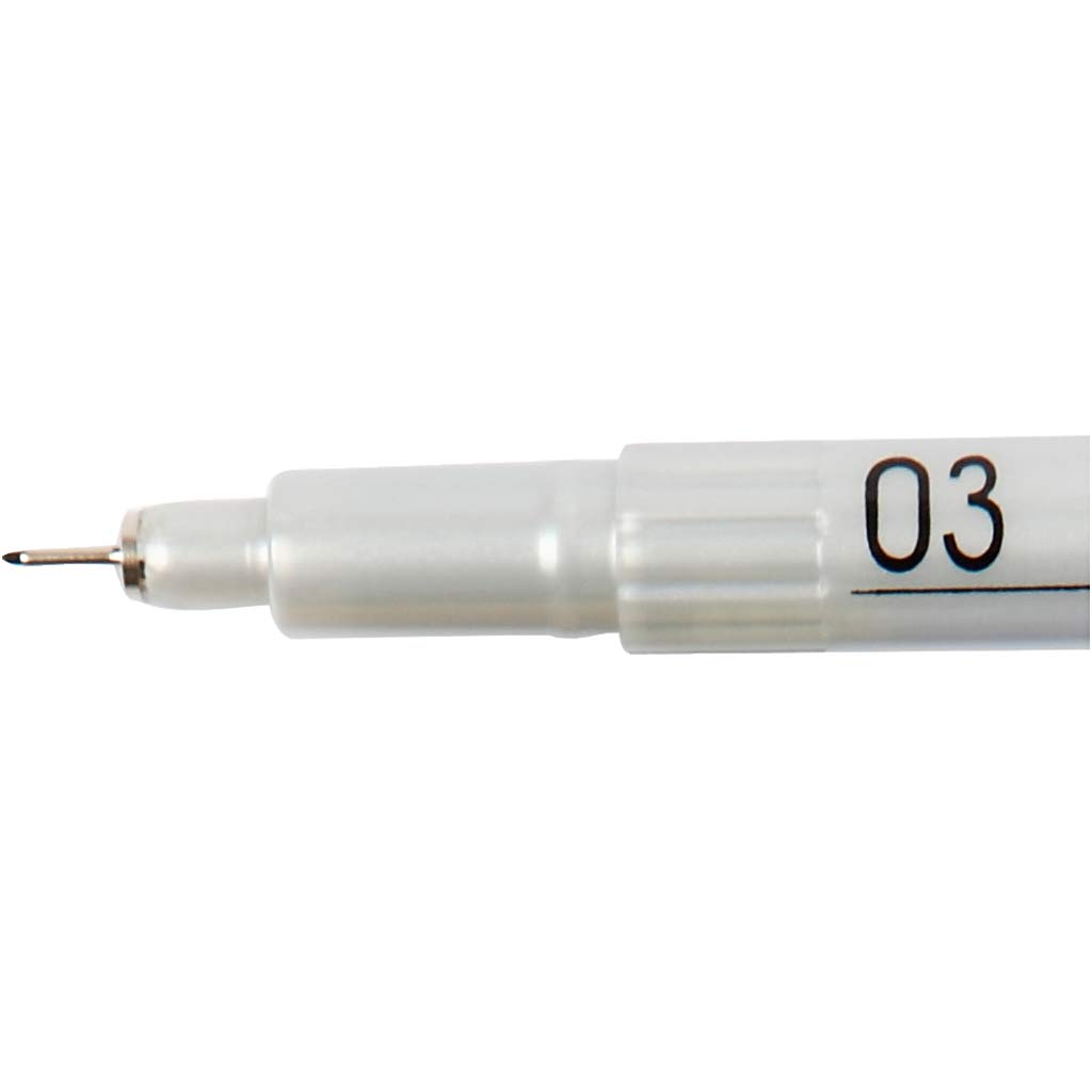 Tusche-Zeichenstift, Strichstärke 0,3 mm, Schwarz, 1 Stk [HOB-25052]