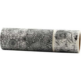 Washi Tape, B 50 mm, 3x5 m/ 1 Pck [HOB-25217]